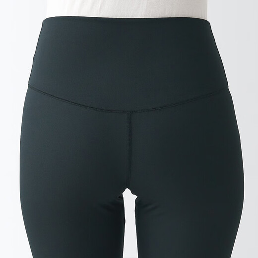 MUJI Walker Women's Easy-Drying Half-Length Leg Pants BIG04A3S Leggings Black S
