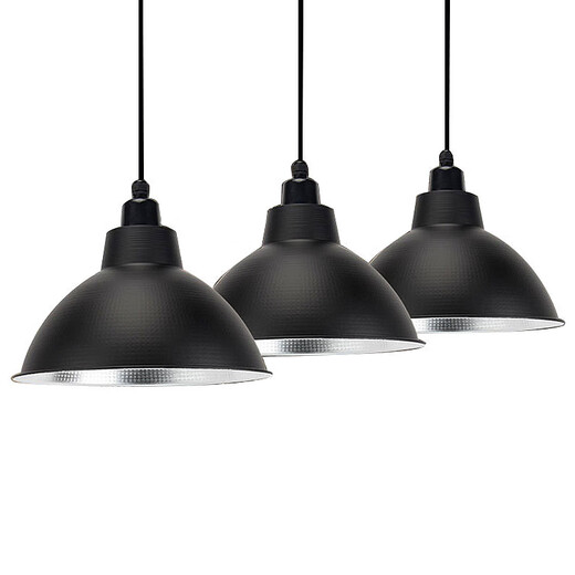 CHANDELIERS INDUSTRIELS ET MINUATIONS CHANDELIERS LAMPORE BUREAU CHANDELIERS LAMPADE Shell 39 cm Black JG-831