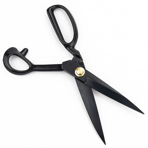 Hastic tailoring scissors, sewing, clothing, leather scissors, 8 inches (black)