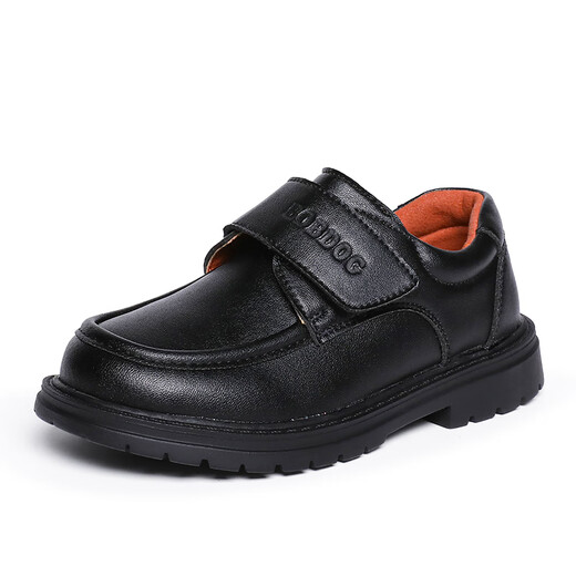 Babudou (Bobdog) Kinderschuhe für Jungen weicher alleiniger schwarzer Lederschuhe Frühling und Herbst vielseitige Kinderschuhe 108533103 Schwarz 32