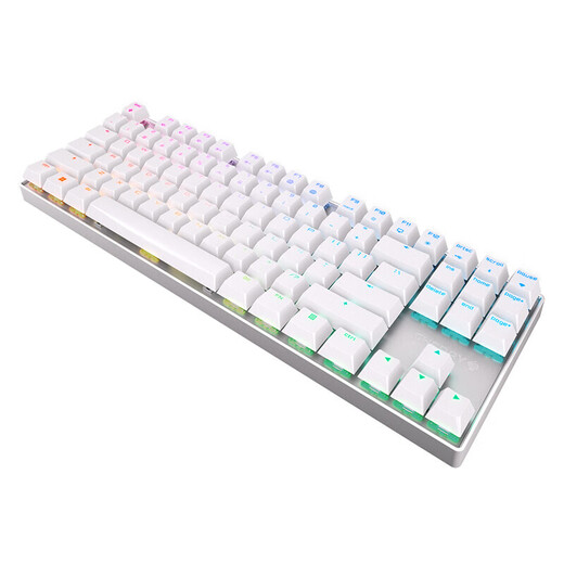 Cherry Cherry MX8.2TKL Wireless Mechanical Keyboard Bluetooth à trois modes de bureau en alliage E-Sports 87 Clé à trois modes de rouge blanc