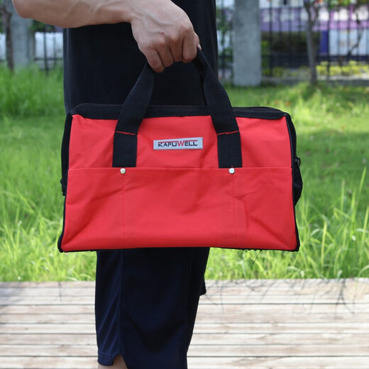 Kraftwell Tool Bag Electrician's Storage Bag Large Waterproof Oxford Cloth Handbag Power Tool Electric Drill Carry Hand Strap Pocket Tool Bag PK4311B
