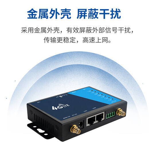 Tuoshi wireless router remote networking sim to wired wifi Unicom Telecom full Netcom high-speed Internet 4g card router enterprise industrial grade SMA first two antennas overseas version - LT220 small iron shell equipment + no package (own card)