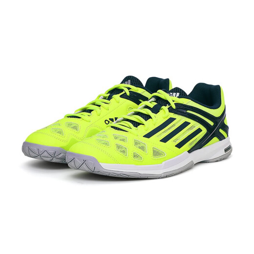 阿迪达斯 （adidas）羽毛球鞋男子网面透气训练鞋运动鞋feather team B40155白色/蓝色 40