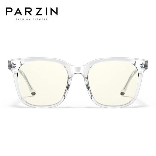 帕森（PARZIN） 防蓝光眼镜男 素颜护目眼镜轻商务防辐射眼镜女 PZ15810 透明白