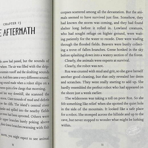 荒岛机器人1 英文原版 The Wild Robot 凯迪克奖插画师作品 Peter Brown