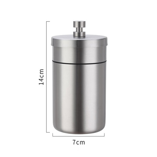B&y 304 stainless steel ashtray, heightened and thickened ashtray, windproof car cigarette cup, thick material fashionable bar ashtray, 255 single, 304 single, heightened and covered