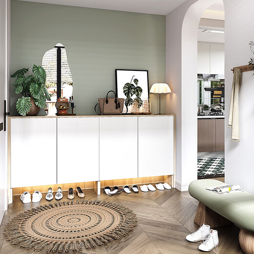 Sofia whole house customization 22 packages Nordic style bedroom furniture wardrobe cloakroom TV cabinet combination entrance shoe cabinet package price