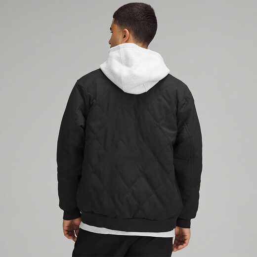 Lululemon丨Diamond-Quilted Men's Diamond-Quilted Bomber Jacket LM4ARKS Black L