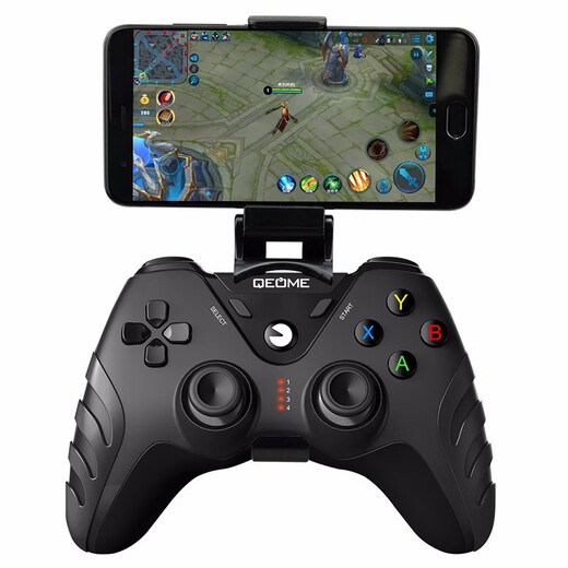 Qumi (QEOME) Apple Android phone delta emulator Bluetooth wireless PS4 game controller Switch computer Steam Genshin Impact Double Light Meet Minecraft Chicken Play F Bluetooth wireless controller + bracket + receiver (mobile phone/computer/NS, etc.)