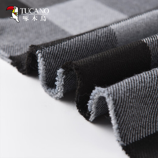 Woodpecker Scarf Men's Autumn and Winter Versatile Plaid Shawl Women's Warm Scarf Couple Students Valentine's Day Birthday Gift for Friends