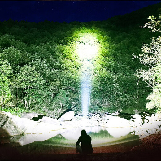 Dark Moon Zoom Induction Headlight Ultra-Long Battery Life Charging Strong Light Ultra-Bright Long-Range LED Outdoor Waterproof Scorpion Night Fishing Mine 99800W Induction Switch Single Yellow Light + Two Batteries and One Charge