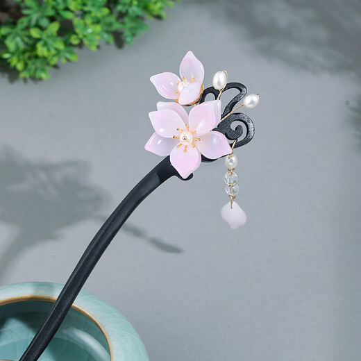 Hanfu headdress, tassel hairpin, ancient style, simple updo hair accessories, sandalwood hairpin, hairpin, hairpin, clip-on hairpin