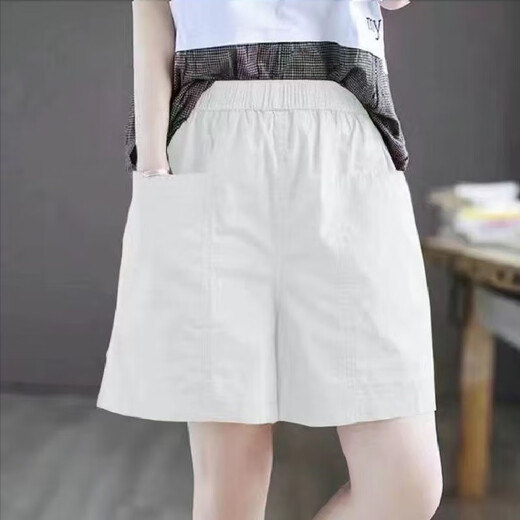 XIANYMU shorts for women, new style, breathable, loose, casual, slim, fashionable, simple, versatile, five-point pants for women, caramel color XL recommended 110-125 Jin Jin equals 0.5 kg