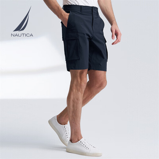 NAUTICA shopping mall same style men's spring and summer new business casual cool comfortable casual shorts men BO4204 Navy 4NV 32