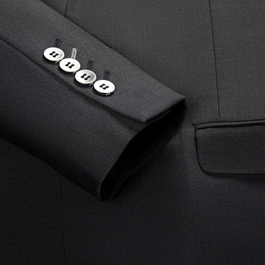 Qipai Suit Men's 2025 Autumn Men's Business Formal Men's Suit Two-piece Groom Professional Banquet Dress Dark Gray 46 Version A (170/88A)