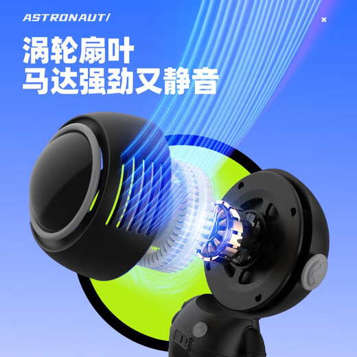 Kaiyi small fan desktop dormitory halter Children's Day birthday gift for girls to give to girlfriend, girlfriend, wife, best friend, practical boy boyfriend Chinese Valentine's Day Teacher's Day gift Moonlight White Astronaut Fan + Belly Warming Belt + Gift Box