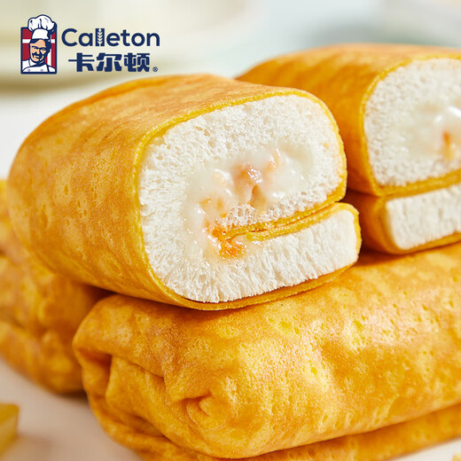 卡尔顿（Calleton）蛋皮吐司面包早餐零食糕点网红休闲小吃蛋糕下午茶食品整箱420g 蛋皮吐司420g*2箱