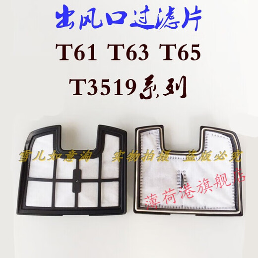 阡囤莱克吸尘器配件T61T63T65 T3519 T6S海绵海帕进风滤芯过滤网 组件：过滤网+海绵