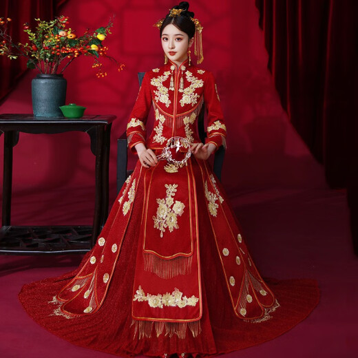 Taylor Martin (TAILEMARTIN) Xiuhe Clothing Bridal New Wedding Dress Chinese Wedding Dress Composite Silk Cheongsam Toast Wear 20 Styles 72301S