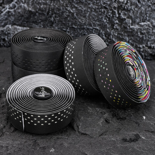 LEBYCLE road handlebar with anti-slip breathable bicycle handlebar strap anti-slip breathable and durable cycling equipment accessories breathable fish pattern - black and white