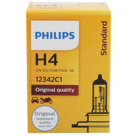 Philips (Philips) Value-Added Quarzlampe H4 12342 Auto Glühbirnen-Scheinwerfer Scheinwerfer mit hohem Strahl-Halogenlampe-Scheinwerfer Scheinwerfer BALL BEAM HALOGE LAMP EINZLICHEN PAKET SUZUKI Fengyu/Jimney/Swift/Antelope
