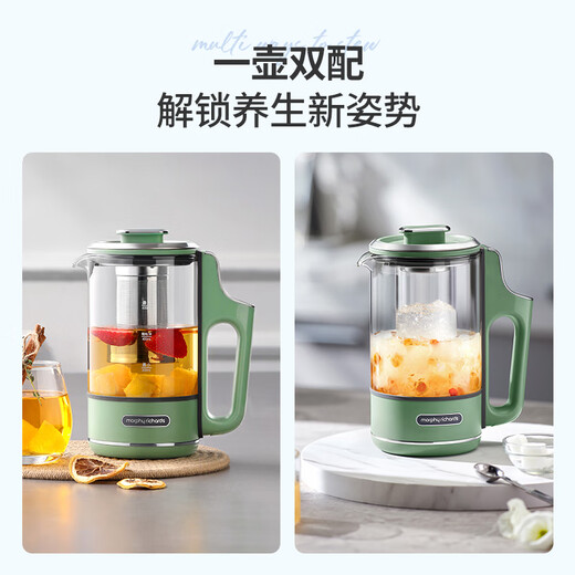 Morphyrichards Health Kettle Split Portable Tea Maker Kettle Small Office Household Multifunctional Tea Kettle Split Hot Kettle 0.6L MR6085 Green