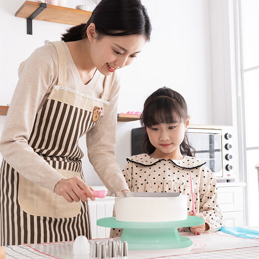 Cong first floor turntable decorating table rotary making tool set full set birthday baking cake turntable turntable decorating table new upgrade turntable novice outfit