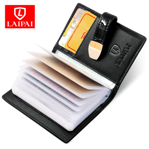 LAI Patrón de cocodrilo Crocodile Bag Card Bag Men and Women Multi-tarjetas Banco Banco Boba Tarjeta de presentación Tarjeta de tarjetas Tarjetas Tarjetas de conductor Licencia de conducir Caso de cuero Negro