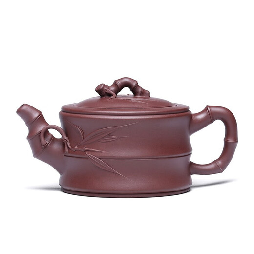 Hidden Pot World Government Subsidy Yixing Zisha Tea Set Teapot Bamboo Knot Pot Purely Handmade Zisha Pot First-Class Bamboo Segment