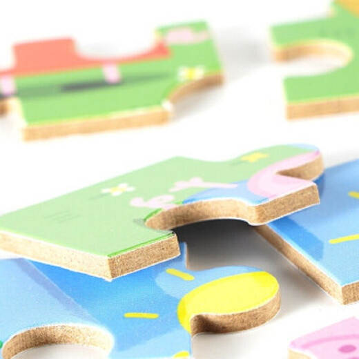 Peppa Pig Sudersea columna para niños Juguetes para niños Big Puzzle Plugin de madera 4-12 años 2-3-6 años Contando patos (9 píldoras)