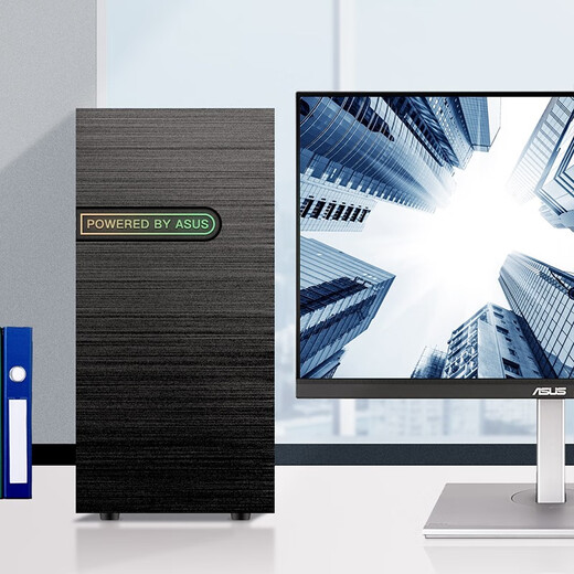 ASUS office computer i5 10400/12400/13400 core display host home office entertainment design desktop computer full set of desktop assembly computer host DIY complete machine configuration one i5 10400 core display/16G/512G single host