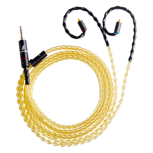 线艺匠8股纯银镀金尊贵版榭兰图mmcx0.78适用于索尼m9森海HD800S IE9004.4线耳机升级线 4.4mm平衡头 直头 MMCX/榭兰图/846/aoinc5