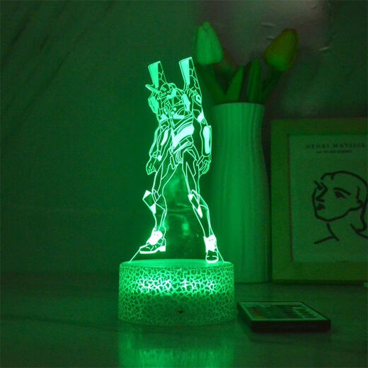 Bezu Eva Nachtlichter Neon Jahrhundert Evangelion Asuka Lingboli Cartoon Buntes Atmosphäre Geburtstagsgeschenk 677 Lingboli Monochrom warmes weißes Licht ohne Schalter USB -Sockel