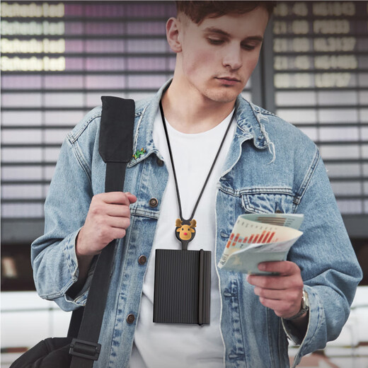 Bone mignon Clip de passeport de longe à l'étranger de voyage de voyage à l'étranger Carte de rangement COUVERTURE PORTABLE MULTI-FONCTIONNEUR PASSE PASS AIR TICK CLIP COUP SORT PASSPORT CLIP [LITE-PATI DUCK]
