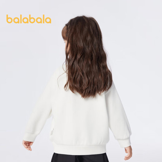 Balabala children's clothing children's sweatshirt 2024 spring pullover style simple pullover top for boys and girls 208124121208
