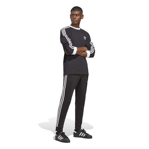 Adidas 阿迪达斯  2023夏季新款三叶草男装运动长袖T恤 IA4877 XS