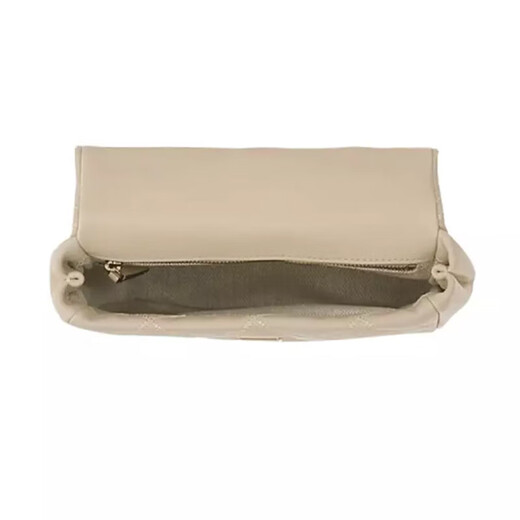 
TORY BURCH TB Women's Bag Sheepskin Willa Series Diamond-shaped Checkered One-Shoulder Crossbody Handbag Small 21cm Cream White 153399-724