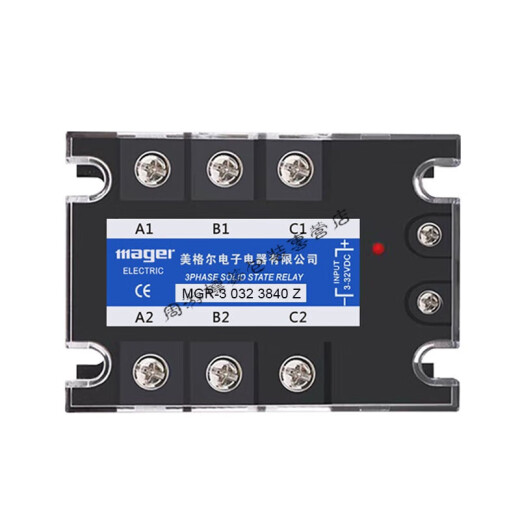 
Megel three-phase solid-state relay 60A 40A 25A 80A 100A 10A 200A 150 MGR-3 032 3890Z