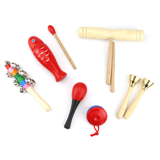 Percussion instrument set musical instrument teaching aids soundboard triangle iron drum bell touch bell double ringing tube with rope_touch bell/touch bell_touch bell_tight pair