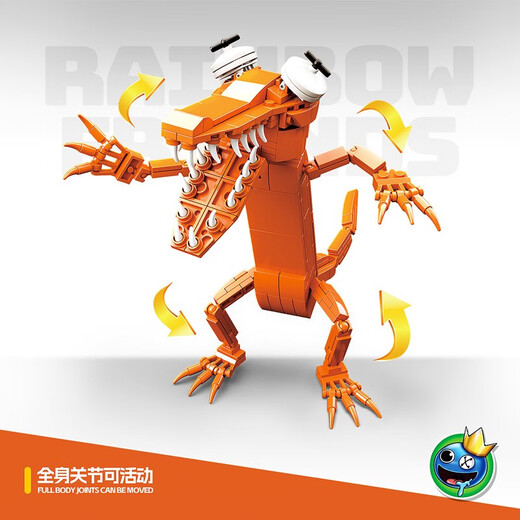 Интернет -знаменитость Rainbow Friends Building Blocks Green Monster Toys Peripheral Games Маленькие частицы дети собирают подарок на день рождения 756+757+758 игрушки монстров