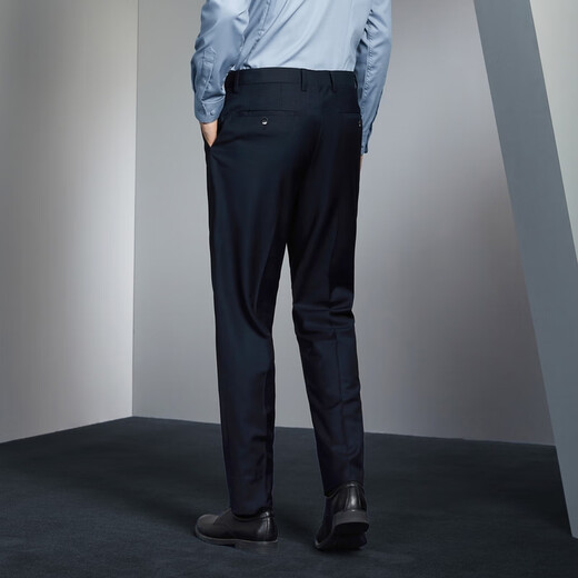 Qipai Men's Suit Suit Men's Spring and Summer New Business Professional Formal Suit Anti-static 1JC70270 Navy Blue 165B (165) 60-65kg