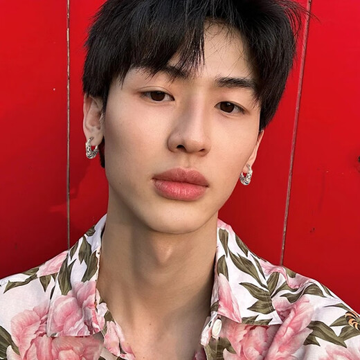 BJYL titanium steel hollow earrings men's single trendy earrings for boys cyberpunk high-end ear jewelry niche unique single