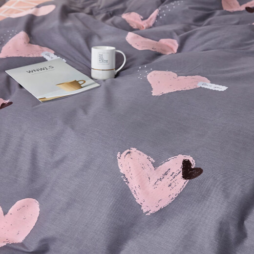Yierman four-piece set of pure cotton home textile bedding pure cotton 200*230cm1.5/1.8m bed Dorothy Kiss