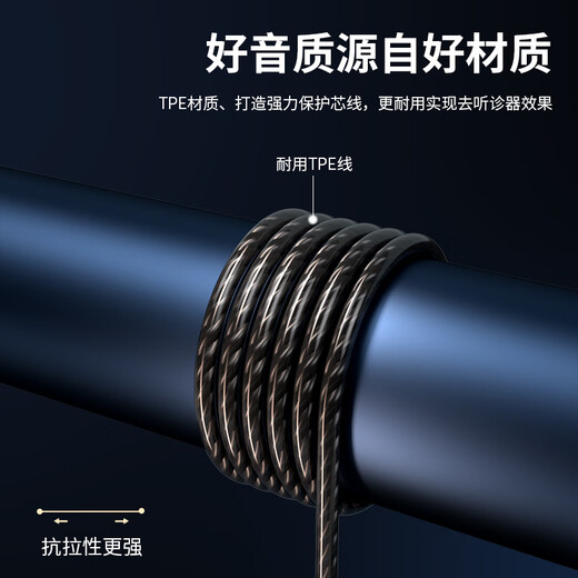 Naiyu wired headphones in-ear TYPC noise reduction mobile phone is suitable for OPPO Huawei vivo glory iPhone Apple headset game Xiaomi Knight Black-3.5mm round hole