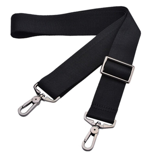 
Jiapinyou black wide bag and belt accessories oblique briefcase computer bag shoulder strap shoulder strap wide versatile strap replacement backpack strap black strap gun color hook + shoulder pad