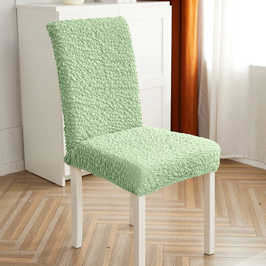 Baifei elastic dining table and chair covers all-inclusive household universal thickened simple seat stool dining chair cover cream white 6 pieces