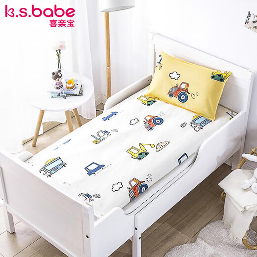 喜亲宝 幼儿园垫子套（不含芯）床单床笠 儿童午睡床品135*60cm汽车款