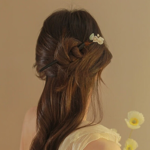 Xiangwan hairpin, ancient style, new Chinese style magnolia sandalwood hairpin, high-end hairpin, female ancient style headwear, Hanfu hair accessories