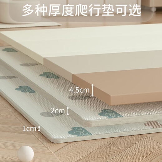 SEYFERT围栏婴儿爬行垫防护栏儿童游戏宝宝室内家用安全学步地上栅栏乐园 1.8*2.0m房子收纳架2cm垫